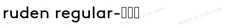 ruden regular字体转换